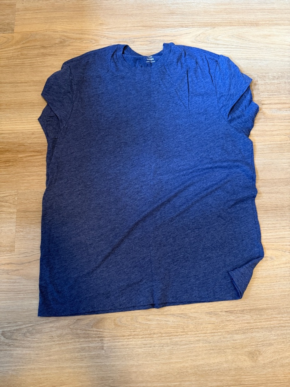 J. Crew Factory Men’s Heathered Navy Short Sleeve Crew Tee